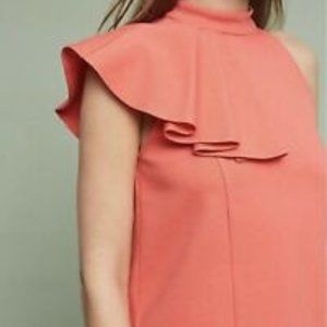 Eri + Ali Ruffled Nobility Sleeveless Halter Top